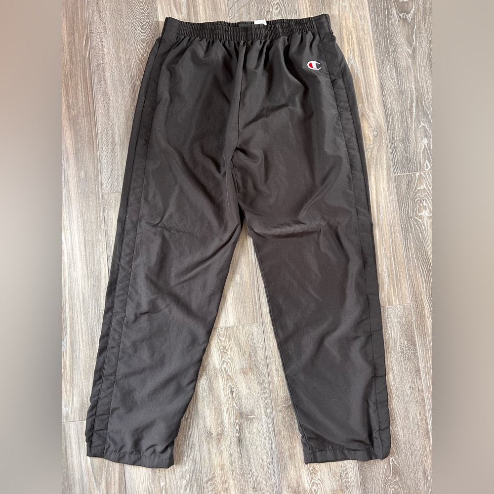Champion tearaway mint Men's Black Track Pants size XL
